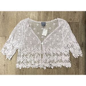 Rabbit Rabbit Rabbit Designs Large Cotton Cardigan New